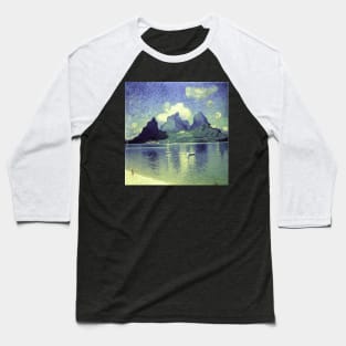 Bora Bora painting, Vincent van Gogh style, oil on canvas Baseball T-Shirt